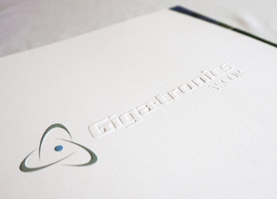 gigatronics paper handout design